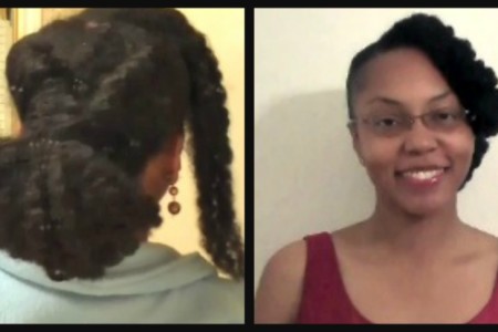 Natural Hair Styles Simple Bun Updo