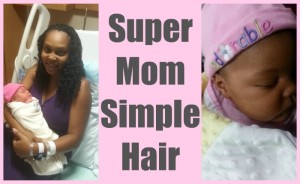 Natural hair care mom