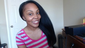 natural hair straightened 2