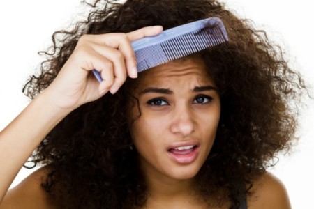 Combing and detangling natural hair