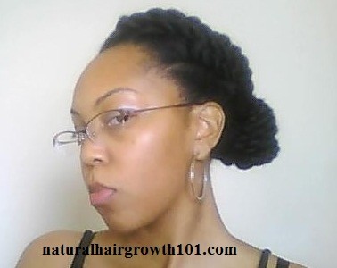 Nautral Hair Styles- Jumbo Twist Bun